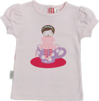 SOOKIbaby Tea Party Puffly Sl Tee Pink